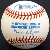Billy Rogell Autographed Official AL Baseball Detroit Tigers Beckett BAS #F29885