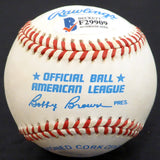 Tom Sturdivant Autographed Official AL Baseball New York Yankees "56 World Champs" Beckett BAS #F29909