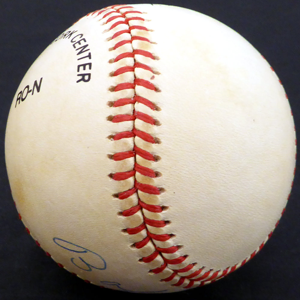 Bob Lennon Autographed Official NL Baseball New York Giants Beckett BAS #F29952