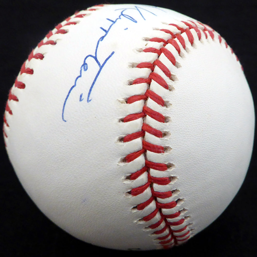 Johnny Klippstein Autographed Official NL Baseball Los Angeles Dodgers, Cincinnati Reds Beckett BAS #E48283