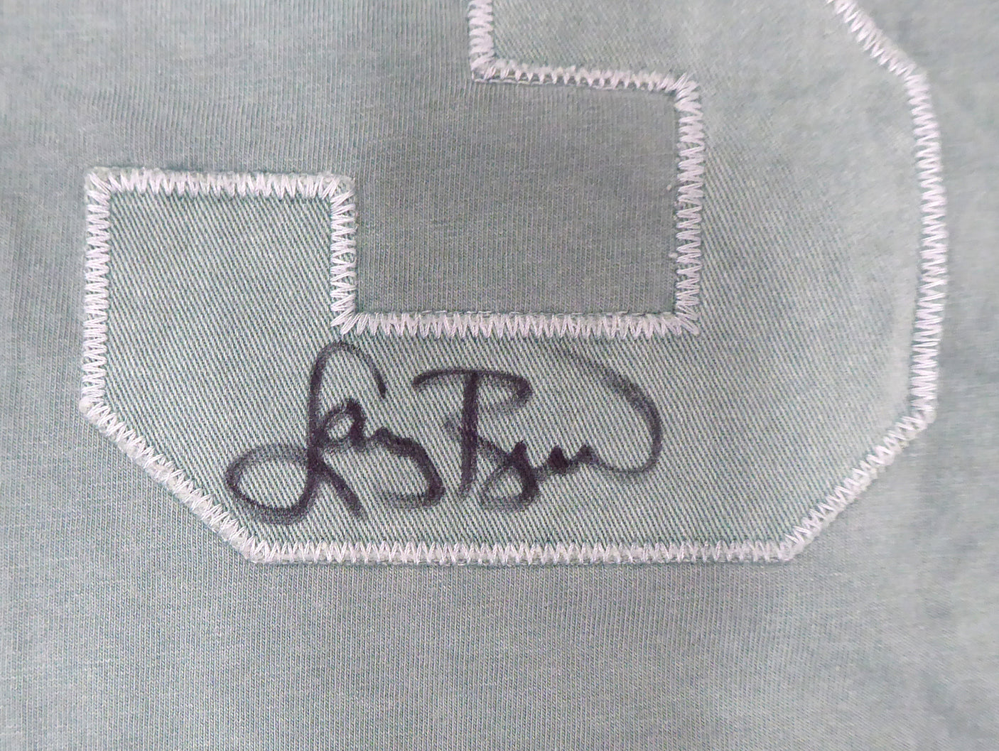 Boston Celtics Larry Bird Autographed Green Mitchell & Ness Washed Out Swingman Jersey Size XL Beckett BAS Stock #177711
