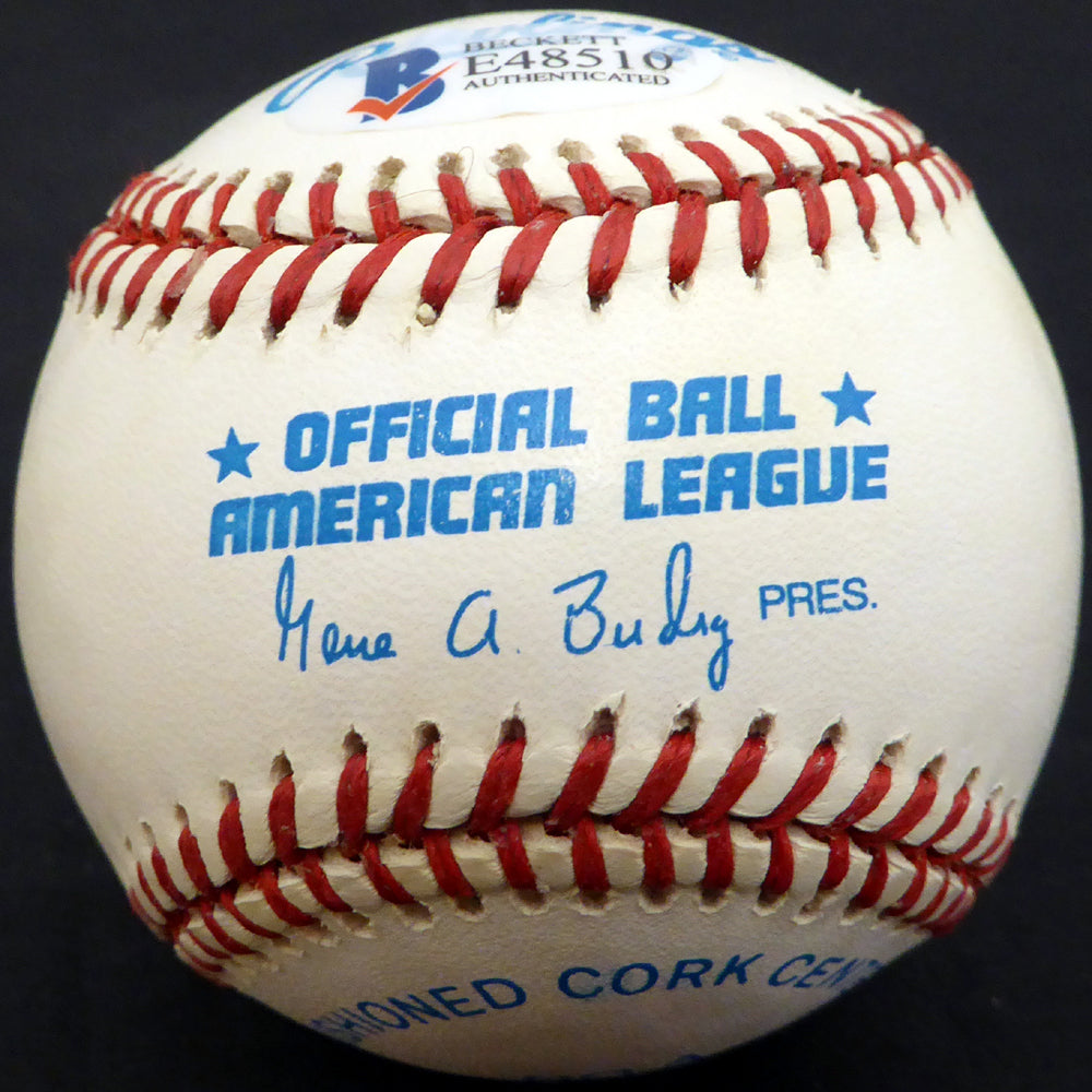 Al Smith Autographed Official AL Baseball Cleveland Indians, Baltimore Orioles Beckett BAS #E48510