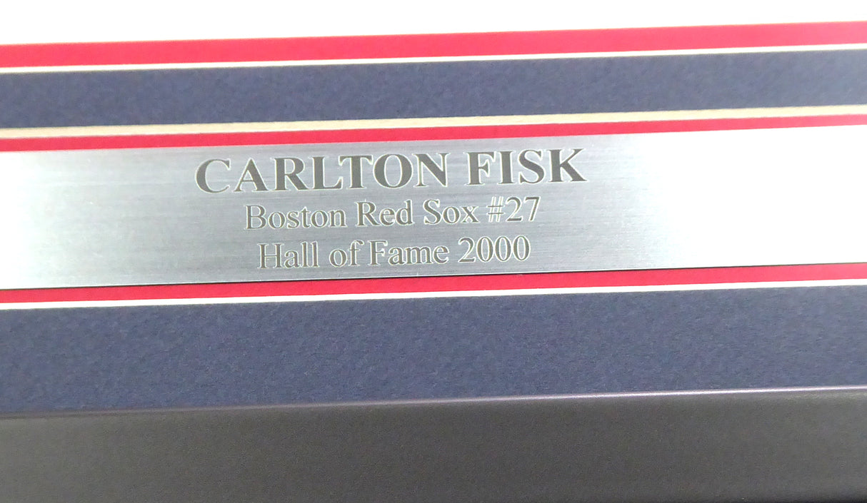 Boston Red Sox Carlton Fisk Autographed Framed White Jersey JSA Stock #177847
