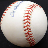 Charlie Thompson Autographed Official NL Baseball Brooklyn Dodgers Beckett BAS #E48556