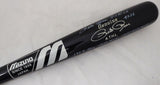 Pete Rose Autographed Black Mizuno Game Model Bat Cincinnati Reds Stat Game Model Bat "Hit King & 4256" In White PR Holo Stock #178273