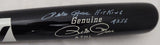 Pete Rose Autographed Black Mizuno Game Model Bat Cincinnati Reds Stat Game Model Bat "Hit King & 4256" In White PR Holo Stock #178273