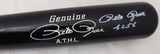 Pete Rose Autographed Black Mizuno Game Model Bat Cincinnati Reds Stat Game Model Bat "4256" In White PR Holo Stock #178274