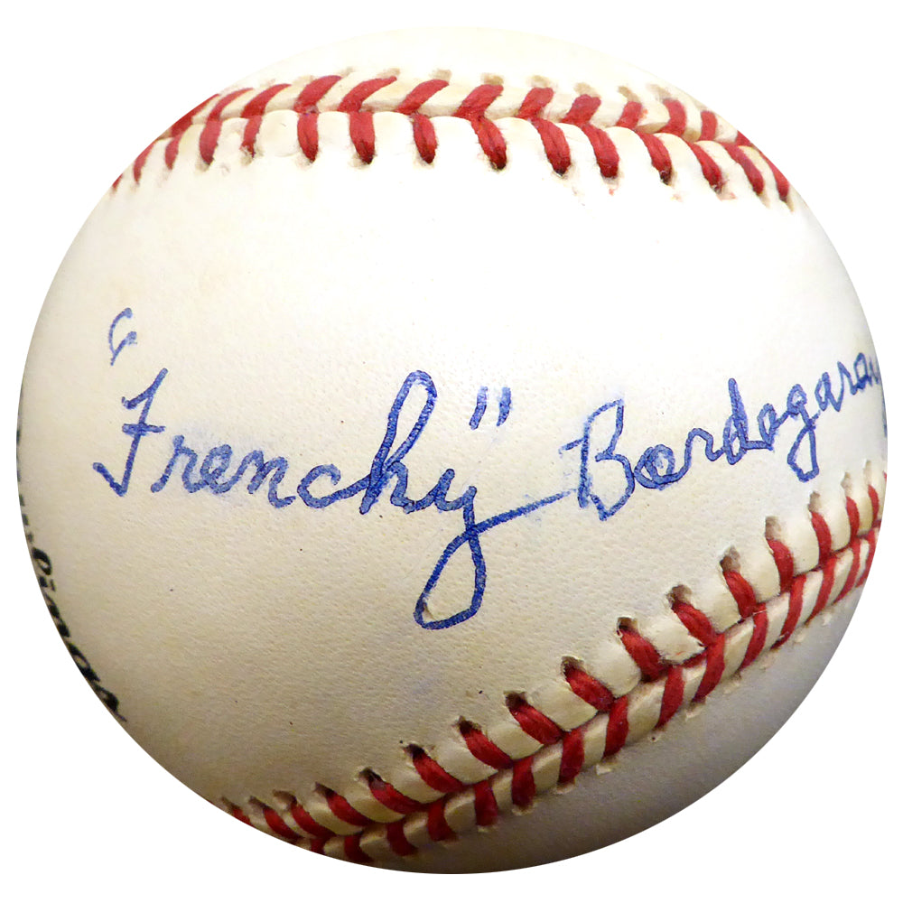 Frenchy Bordagary Autographed Official NL Baseball Brooklyn Dodgers Beckett BAS #E48041
