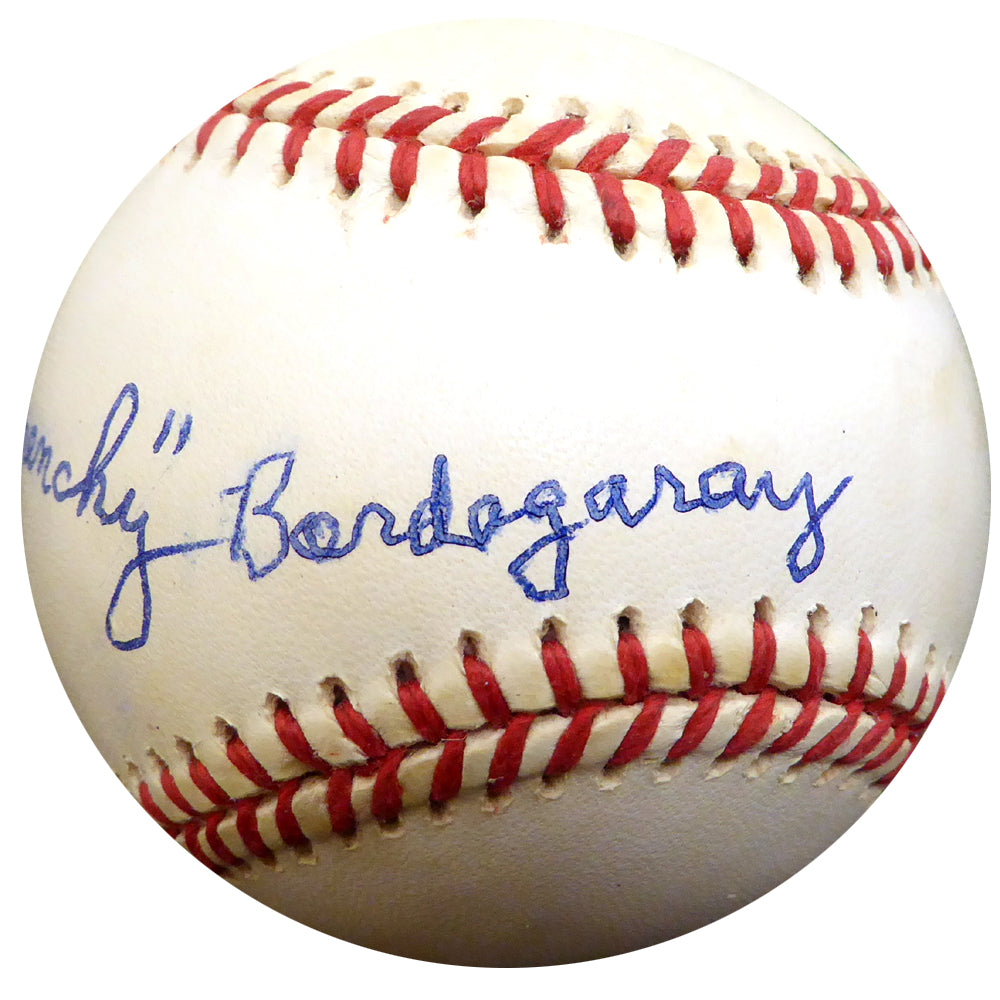 Frenchy Bordagary Autographed Official NL Baseball Brooklyn Dodgers Beckett BAS #E48041