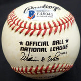 Frenchy Bordagary Autographed Official NL Baseball Brooklyn Dodgers Beckett BAS #E48041