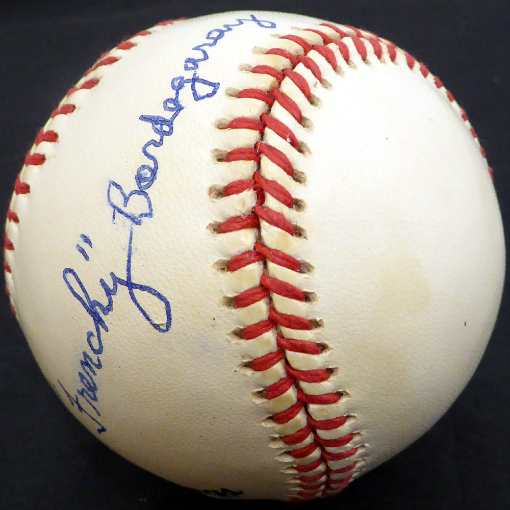 Frenchy Bordagary Autographed Official NL Baseball Brooklyn Dodgers Beckett BAS #E48041