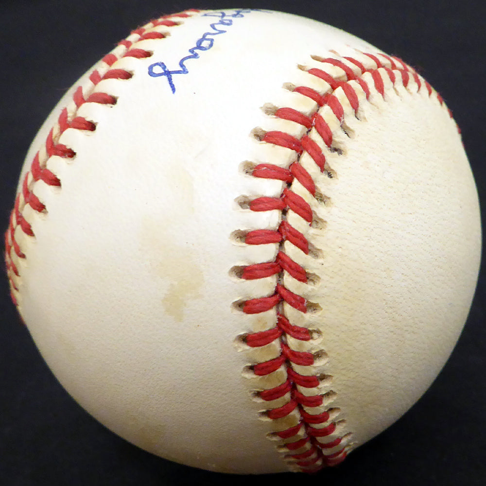 Frenchy Bordagary Autographed Official NL Baseball Brooklyn Dodgers Beckett BAS #E48041