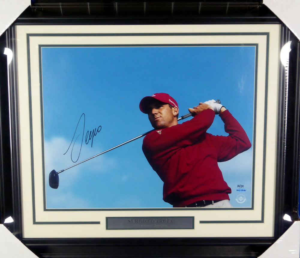 Sergio Garcia Autographed Framed 16x20 Photo LE #/100 UDA Holo Stock #146665