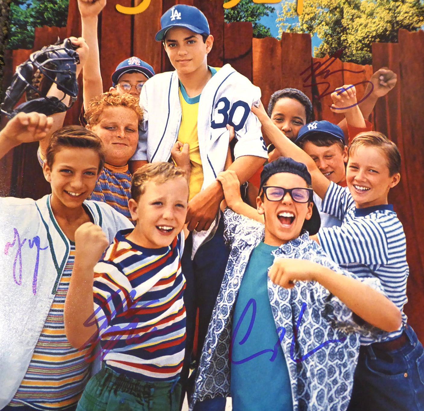 The Sandlot Autographed 11x14 Photo With 4 Signatures MCS Holo Stock #179839