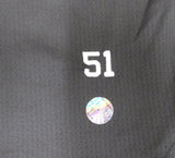 Unsigned Ichiro Suzuki Seattle Mariners Black Short Sleeve Game Used Asics Under Shirt IS Holo Stock #179834