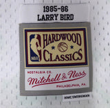 Boston Celtics Larry Bird Autographed Authentic Cloudy Skies Mitchell & Ness Jersey Beckett BAS #WA54261