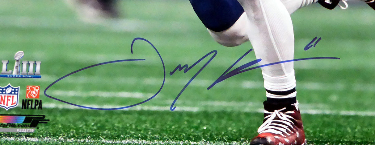 Julian Edelman Autographed 16x20 Photo New England Patriots Super Bowl LIII Beckett BAS Stock #147921