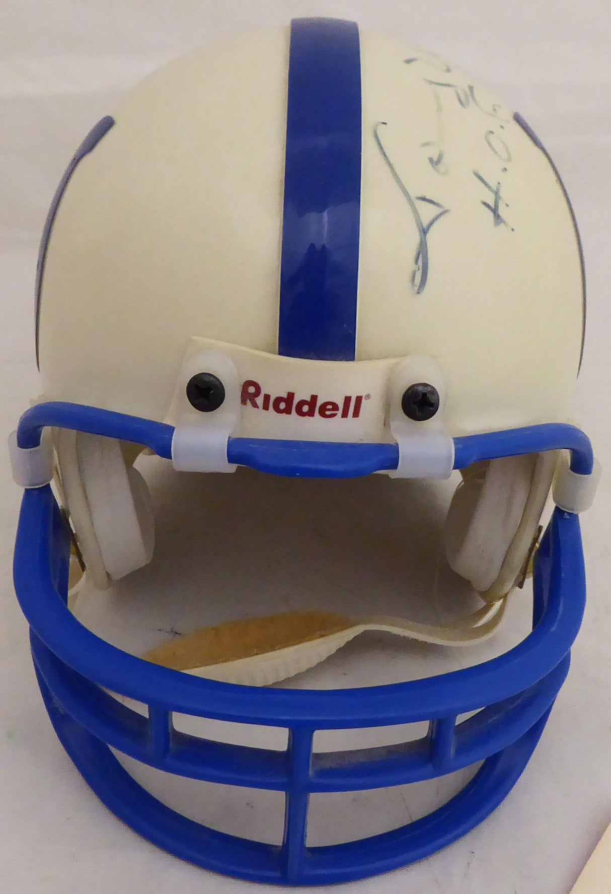 Johnny Unitas Autographed Baltimore Colts Mini Helmet "HOF 1979" (Light) Beckett BAS #A34656