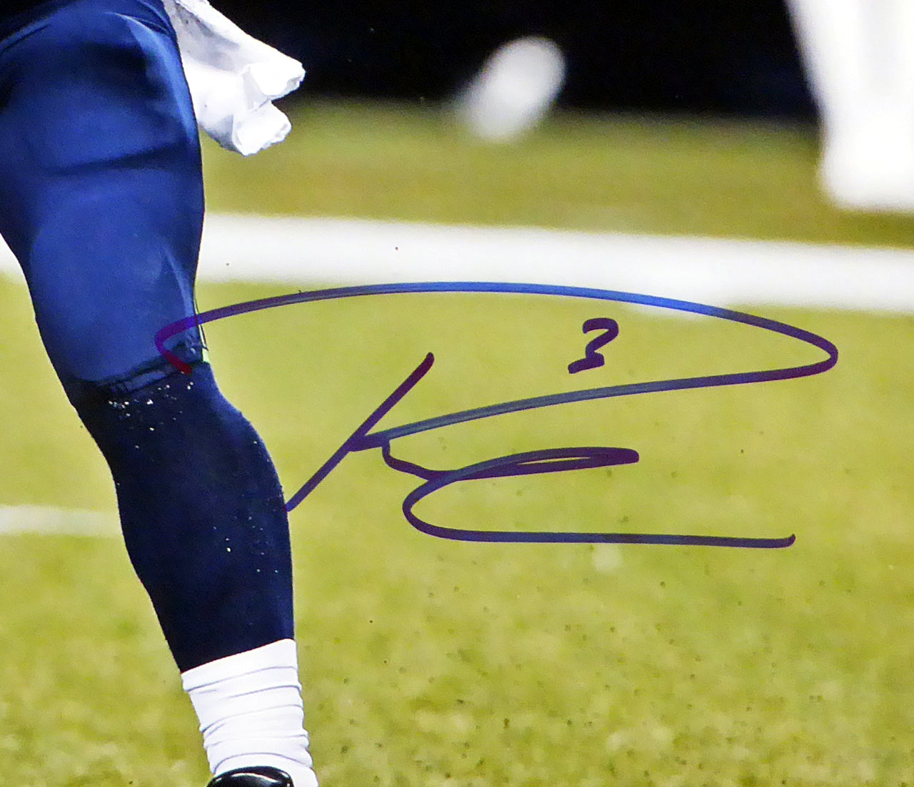 Russell Wilson Autographed 16x20 Photo Seattle Seahawks RW Holo Stock #95139
