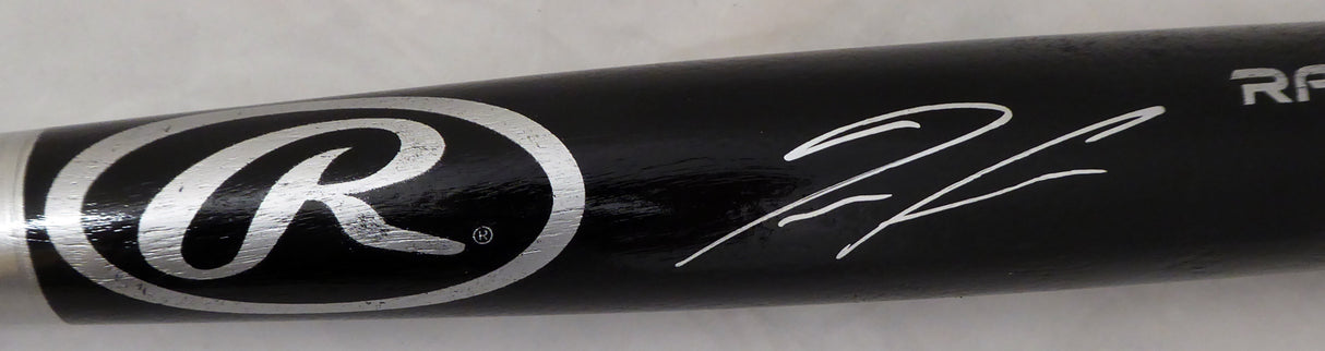 Ronald Acuna Jr. Autographed Black Rawlings Baseball Bat Atlanta Braves Beckett BAS Stock #181314