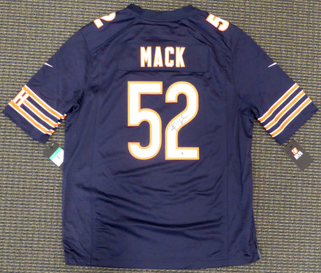 Chicago Bears Khalil Mack Autographed Blue Nike Jersey Size XL Beckett BAS Stock #148305