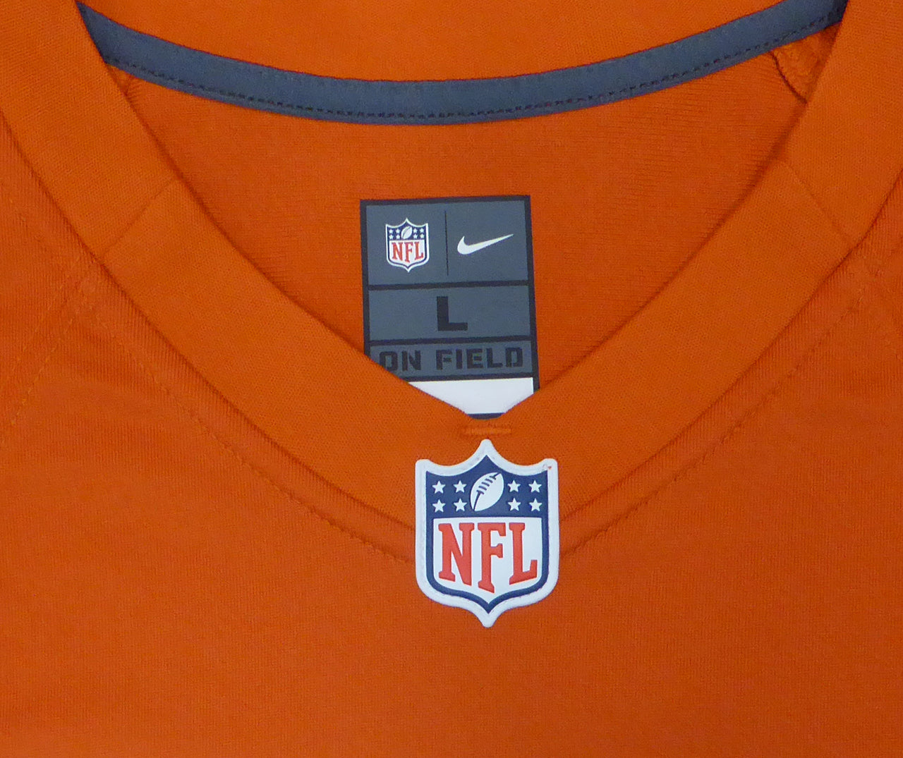 Chicago Bears Khalil Mack Autographed Orange Nike Jersey Size L Beckett BAS Stock #148306