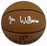 Zion Williamson Autographed Official Leather NBA Basketball New Orleans Pelicans Fanatics Holo Stock #185090