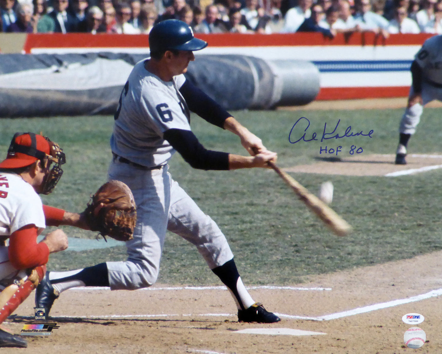 Al Kaline Autographed 16x20 Photo Detroit Tigers "HOF 80" PSA/DNA Stock #106941