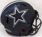 Tony Dorsett Autographed Dallas Cowboys Eclipse Black Full Size Authentic Speed Helmet Beckett BAS #WE12147