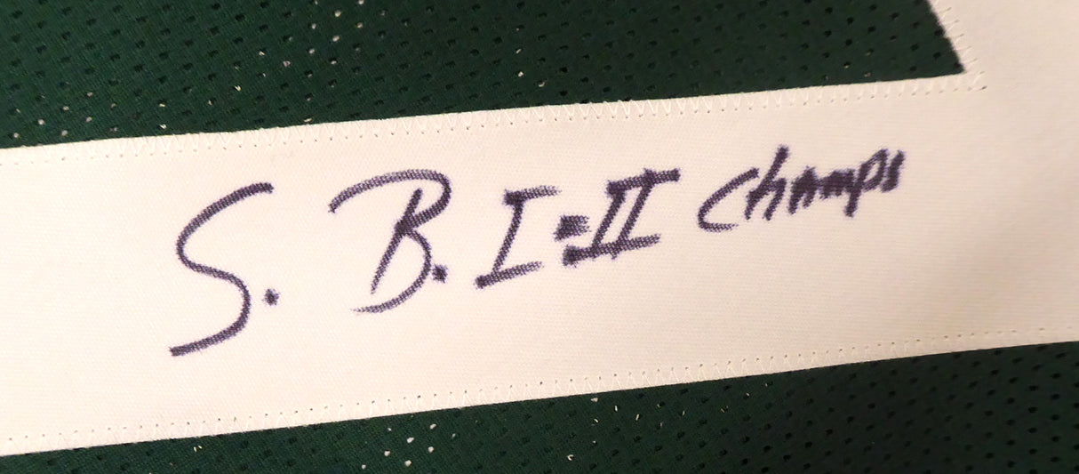 Green Bay Packers Willie Davis Autographed Green Jersey "HOF 81 & SB I II Champs" PSA/DNA Stock #187484
