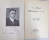 Glenn "Pop" Warner Autographed 1927 1st Edition Football for Coaches & Players Book Stanford "To Leland" Beckett BAS #AA0354