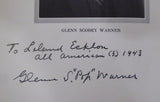 Glenn "Pop" Warner Autographed 1927 1st Edition Football for Coaches & Players Book Stanford "To Leland" Beckett BAS #AA0354