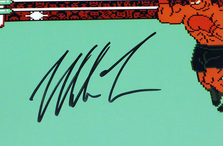 Mike Tyson Autographed 11x14 Photo Punch-Out Beckett BAS Stock #180904