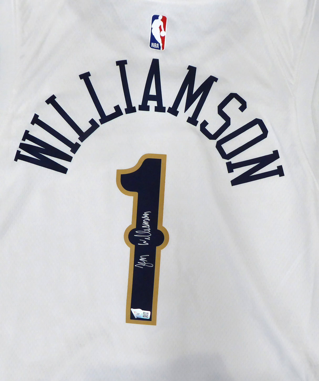New Orleans Pelicans Zion Williamson Autographed Authentic White Nike Jersey Size 56 Fanatics Holo #A853357