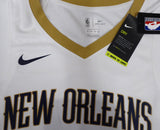 New Orleans Pelicans Zion Williamson Autographed Authentic White Nike Jersey Size 56 Fanatics Holo #A853357