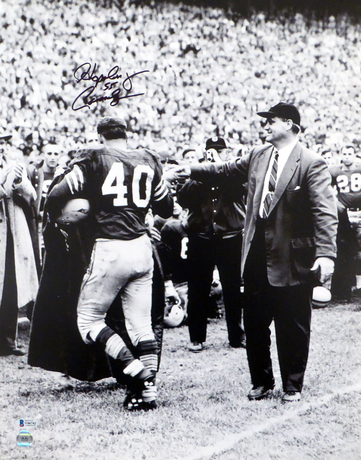 Howard "Hopalong" Cassidy Autographed 16x20 Photo Ohio State Buckeyes Beckett BAS #V06742