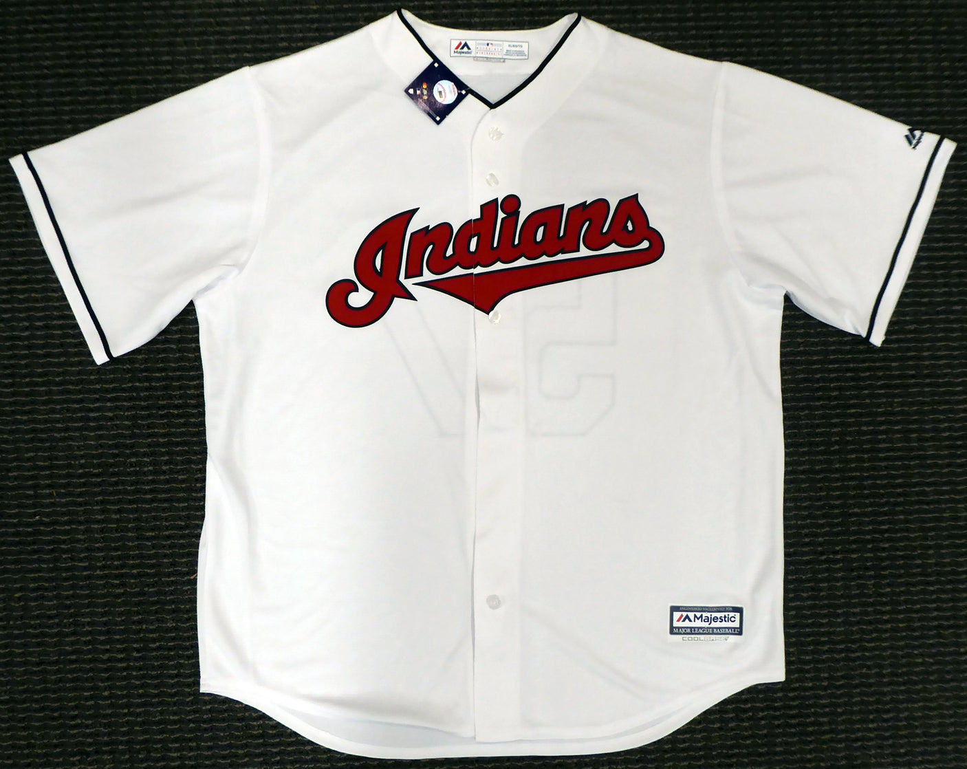 Cleveland Indians Shane Bieber Autographed White Majestic Cool Base Jersey Size XL "Go Tribe" Beckett BAS Stock #187724