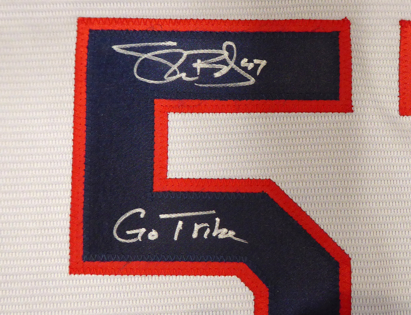 Cleveland Indians Shane Bieber Autographed Gray Nike Jersey Size XL "Go Tribe" Beckett BAS Stock #187725
