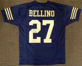 Navy Midshipmen Joe Bellino Autographed Blue Jersey "H-60" Beckett BAS Stock #187730