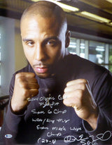 Andre Ward Autographed 16x20 Photo "2004 Olympic Gold Medalist, Super 6 Champ, WBA/Ring Mag Super Middle Weight Champ, 27-0, SOG" (Crease) Beckett BAS #V61295