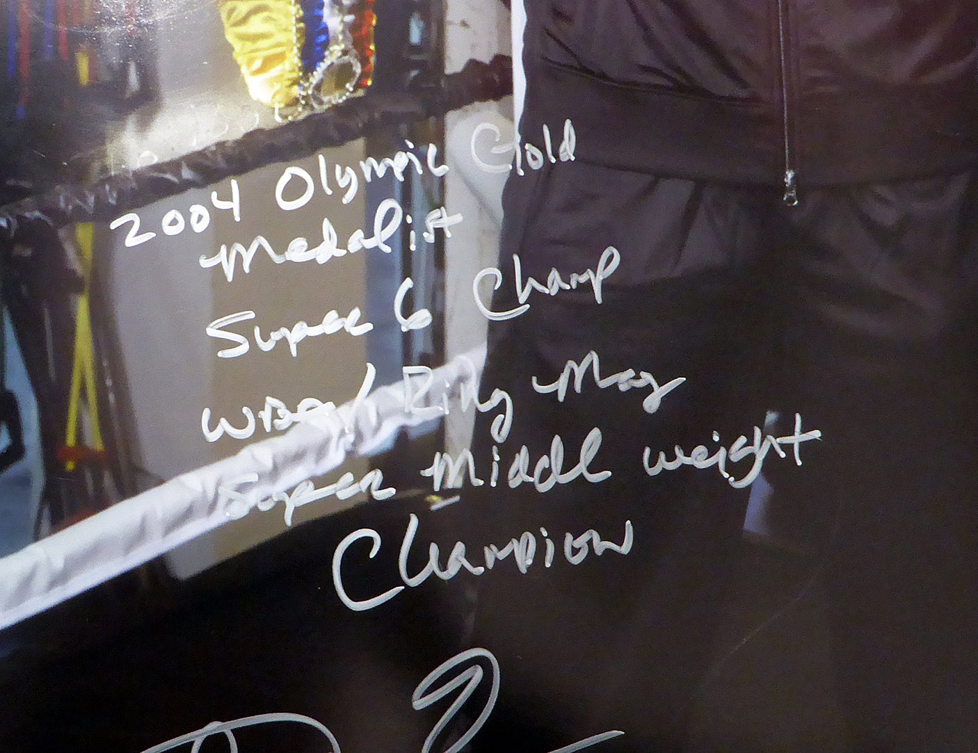 Andre Ward Autographed 16x20 Photo "2004 Olympic Gold Medalist, Super 6 Champ, WBA/Ring Mag Super Middle Weight Champ, 27-0, SOG" Beckett BAS #V61300