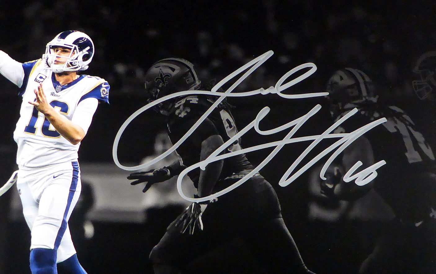 Jared Goff Autographed 11x14 Photo Los Angeles Rams Fanatics Holo #A601067