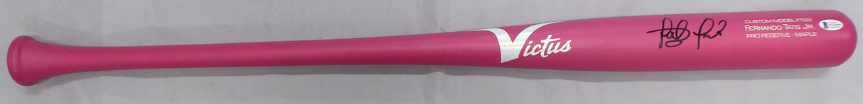 Fernando Tatis Jr. Autographed Pink Victus Game Model Bat San Diego Padres Beckett BAS Stock #189442