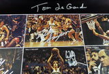 1978-79 NBA Champions Seattle Supersonics Autographed 17x22 Poster Photo With 9 Total Signatures Including Fred Brown & Lenny Wilkens MCS Holo #51052