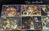 1978-79 NBA Champions Seattle Supersonics Autographed 17x22 Poster Photo With 9 Total Signatures Including Fred Brown & Lenny Wilkens MCS Holo #51051