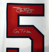Cleveland Indians Shane Bieber Autographed White Nike Jersey Size L "Go Tribe" Beckett BAS Stock #190031