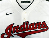 Cleveland Indians Shane Bieber Autographed White Nike Jersey Size L "Go Tribe" Beckett BAS Stock #190031