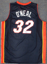 Miami Heat Shaquille Shaq O'Neal Autographed Black Jersey On 2 Beckett BAS Stock #191016