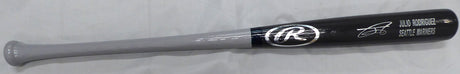 Julio Rodriguez Autographed Black Rawlings Game Model Bat Seattle Mariners Beckett BAS Stock #192183