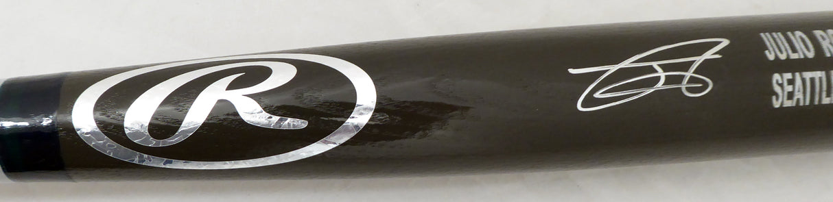 Julio Rodriguez Autographed Black Rawlings Game Model Bat Seattle Mariners Beckett BAS Stock #192183
